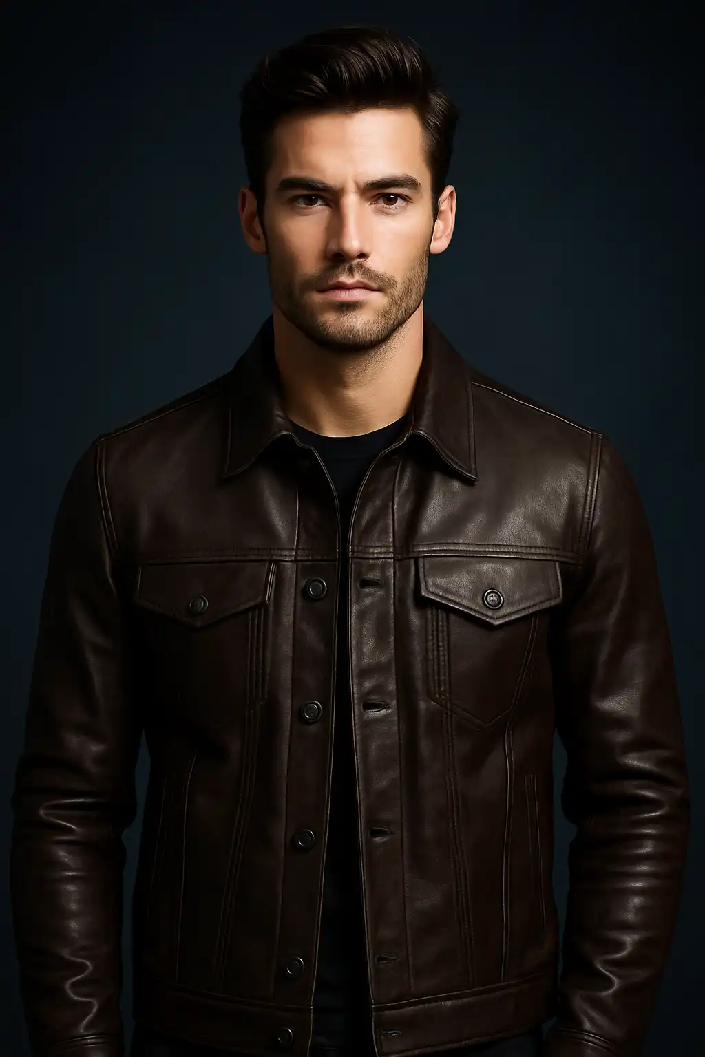 men-stylish-leather-trucket-jacket