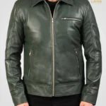 Biker-Leather-Jacket-Green-Lavendard-Mens
