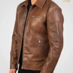Men-Biker-Leather-Jackets-Lavendard-Brown