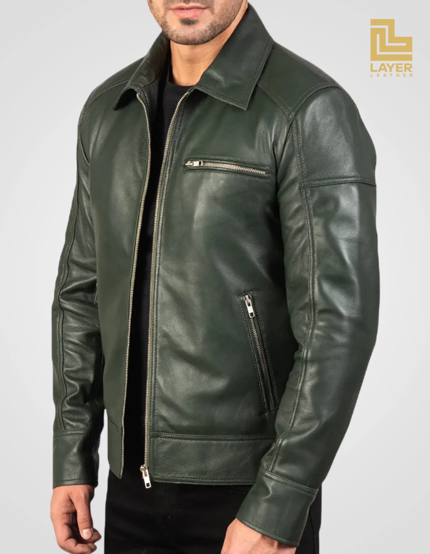 Men-Biker-Leather-Jackets-Lavendard-Green