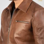Mens-Biker-Style-Leather-Jacket-Lavendard-Brown